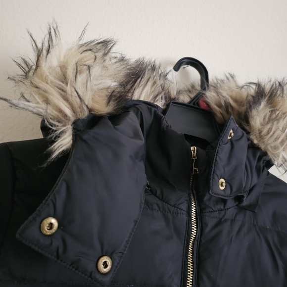 Express Womens hooded parka winter coat size L - Picture 5 of 6